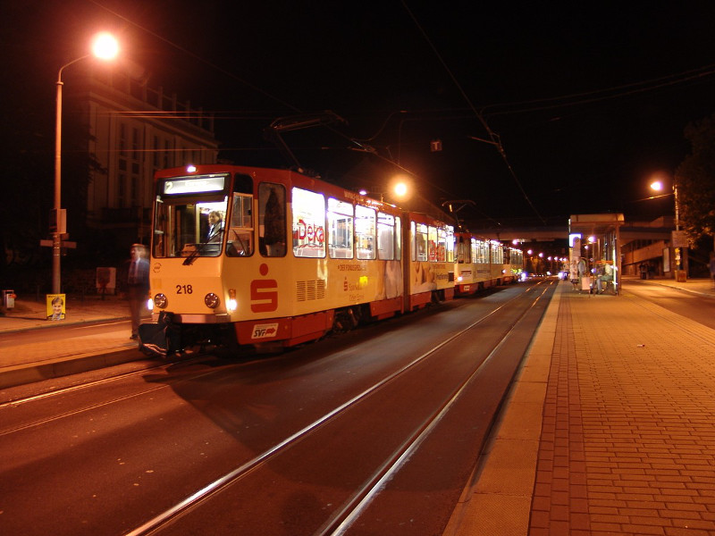 Straßenbahntreffen im Zentrum