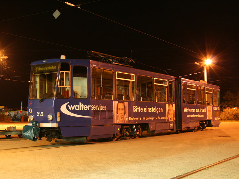 Nachts im Betriebshof