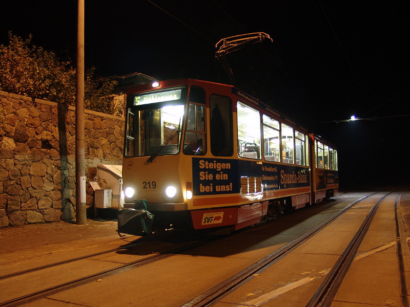 Letzte Fahrt am Messegelände